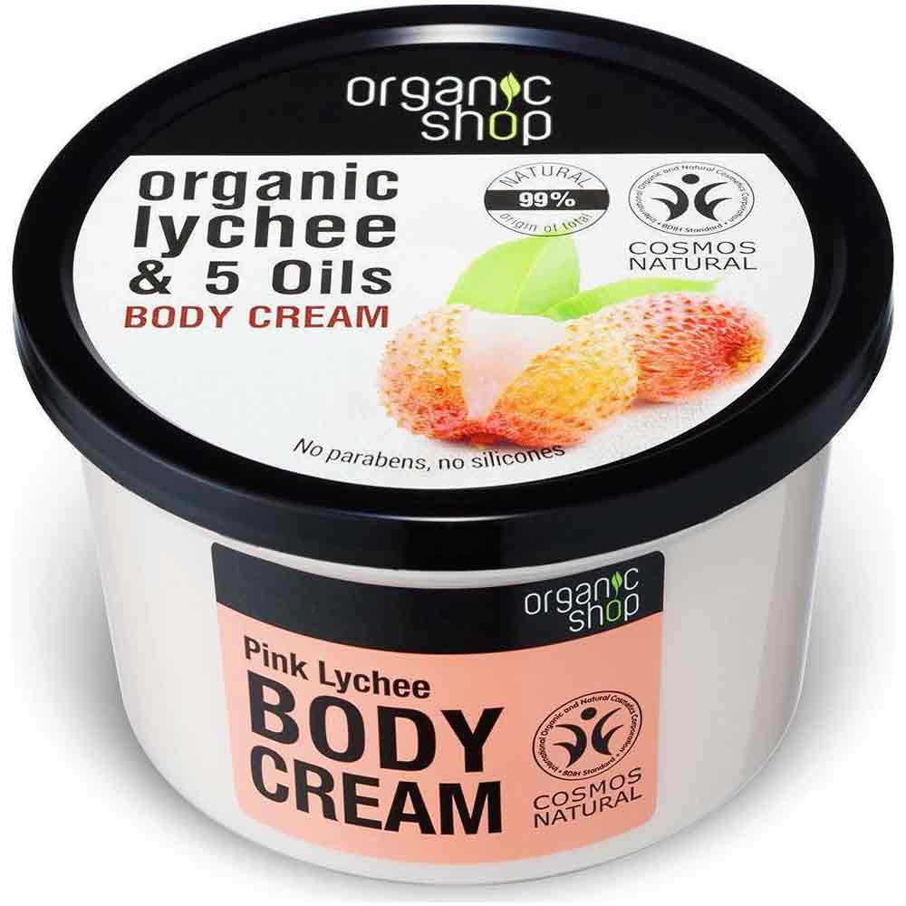 Organic Shop Body Cream Pink Lychee 250ml