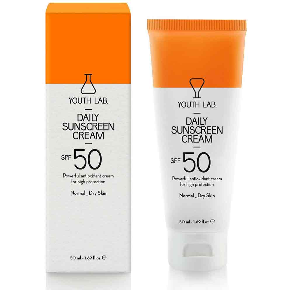 Youth Lab Daily Sunscreen Cream Spf50 Normal Dry Skin, Έγχρωμη Αντηλιακή Κρέμα για Κανονικές - Ξηρές Επιδερμίδες 50ml