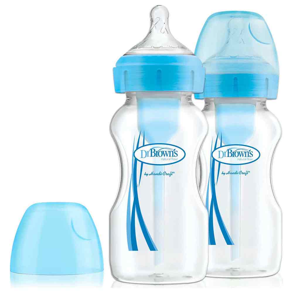 Μπιμπερό πλαστικό Options+ μπλε (2τεμ.) μπλε 270 ml