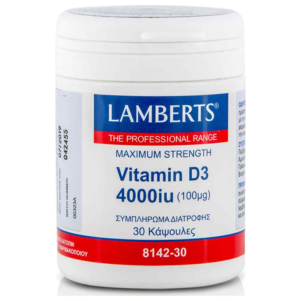 LAMBERTS VITAMIN D3 4000IU 30CAPS