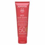 Apivita Bee Sun Safe Anti-Spot & Anti-Age Defence Tinted Face Cream SPF50 με Θαλάσσια Φύκη και Πρόπολη Gold 50ml
