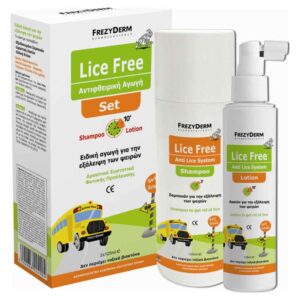 Frezyderm Lice Free Set Sampoo 125ml + Lotion 125ml + Toothed Comb
