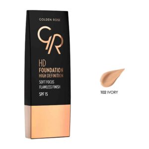 Golden Rose HD Foundation Flawless Finish Spf 15 102 30ml