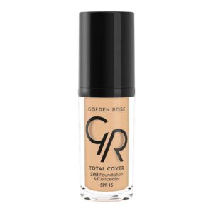 Golden Rose Total Cover 2in1 Foundation And Concealer Spf15 03 almond 30ml