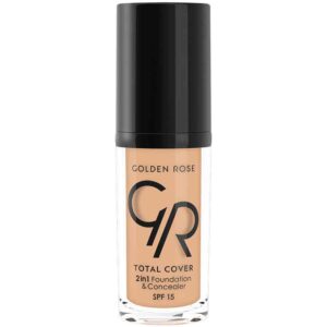 Golden Rose Total Cover 2in1 Foundation And Concealer Spf15 12 light beige 30ml
