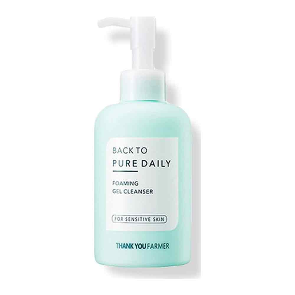 Thank You Farmer Back to Pure Daily Foaming Gel Cleanser Aφρώδες gel Καθαρισμού Προσώπου για Ευαίσθητες Επιδερμίδες, 200ml
