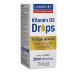 Lamberts Vitamin D3 Drops Συμπλήρωμα Διατροφής Βιταμίνης D3 20ml / 600 Drops