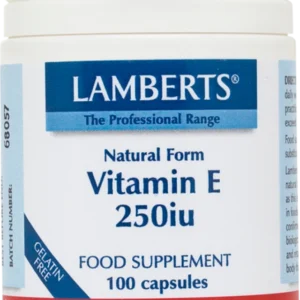 LAMBERTS E 250IU NATURAL 100CAPS