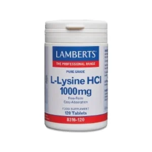 Lamberts L-Lysine HCL 1000mg 120 ταμπλέτες