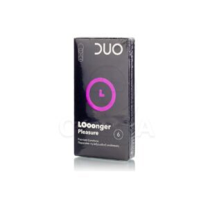 Duo Longer Pleasure Retarding Προφυλακτικά με Επιβραδυντικό για Μεγαλύτερη Απόλαυση, 6τεμ
