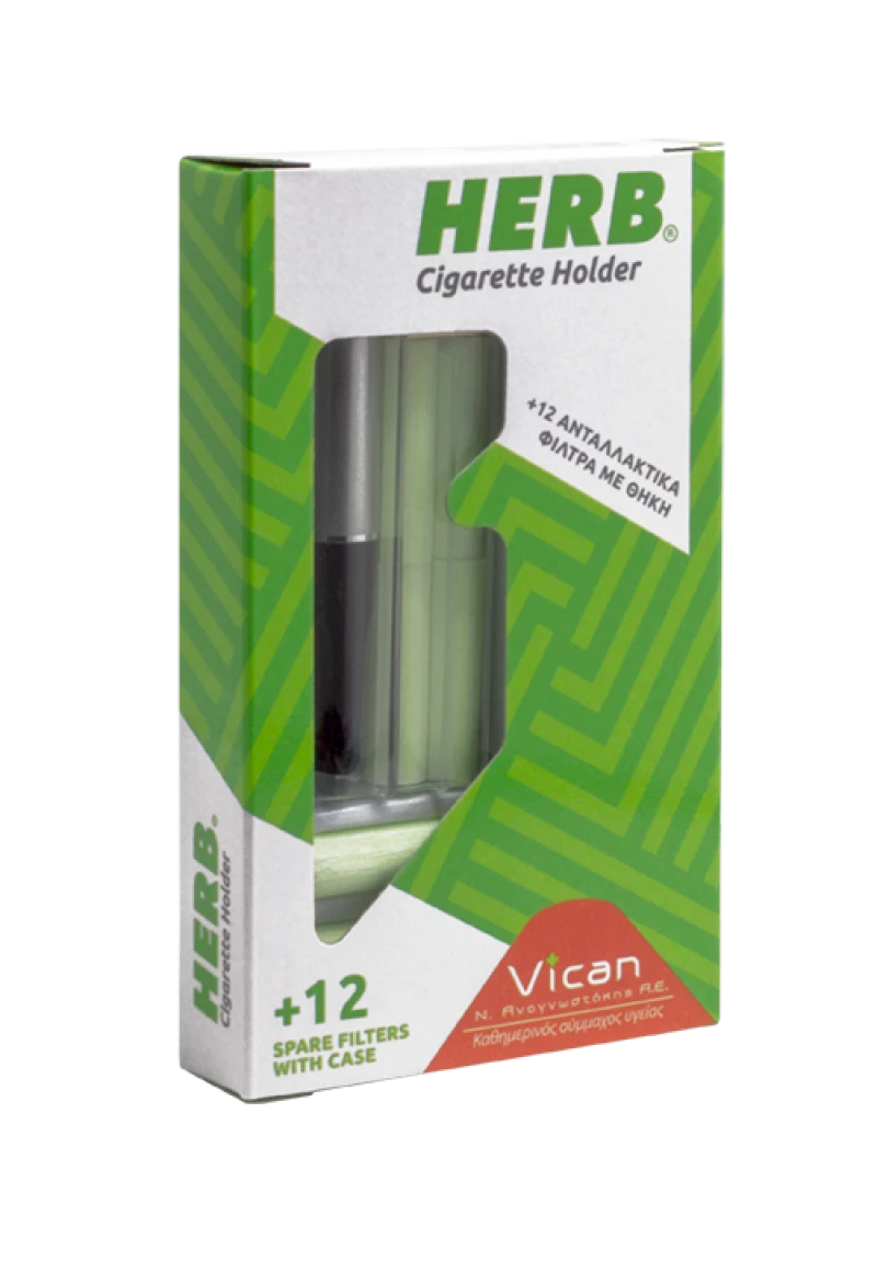 VICAN HERB CIGARETTE HOLDER ΠΙΠΑ ΜΕ 12 ΦΙΛΤΡΑ