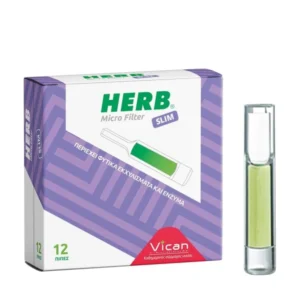 Herb Πίπες Micro Filter Slim Φίλτρο για Slim Τσιγάρα, 12 τεμάχια