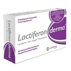 Meditrina – Lactiferon Derma Συμπλήρωμα Διατροφής Για Την Ακμή 30 δισκία