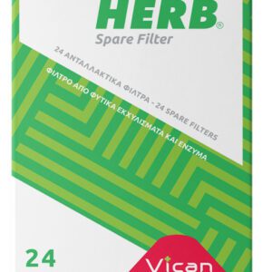 Herb Πίπες Spare Filter Ανταλλακτικά Φίλτρα Τσιγάρου, 24 τεμάχια