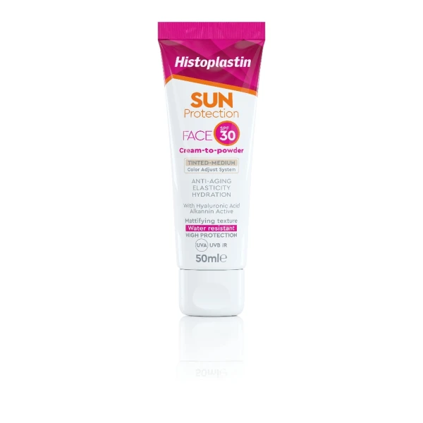 Heremco Histoplastin Sun Protection Tinted Face Cream to Powder Medium SPF30 50ml