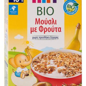 Hipp Παιδικά Μούσλι με Φρούτα Βιολογικής Καλλιέργειας από τον 10ο μήνα, 200gr