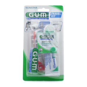 GUM Travel Kit Brush (156), Σετ Ταξιδιού με Οδοντόβουρτσα, Οδοντόκρεμα 12.5ml και Οδοντικό Νήμα 10m