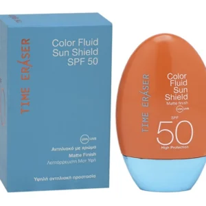 Time Eraser Color Fluid Sun Shield SPF50 Αντηλιακό Προσώπου με Χρώμα, 50ml5200312244801