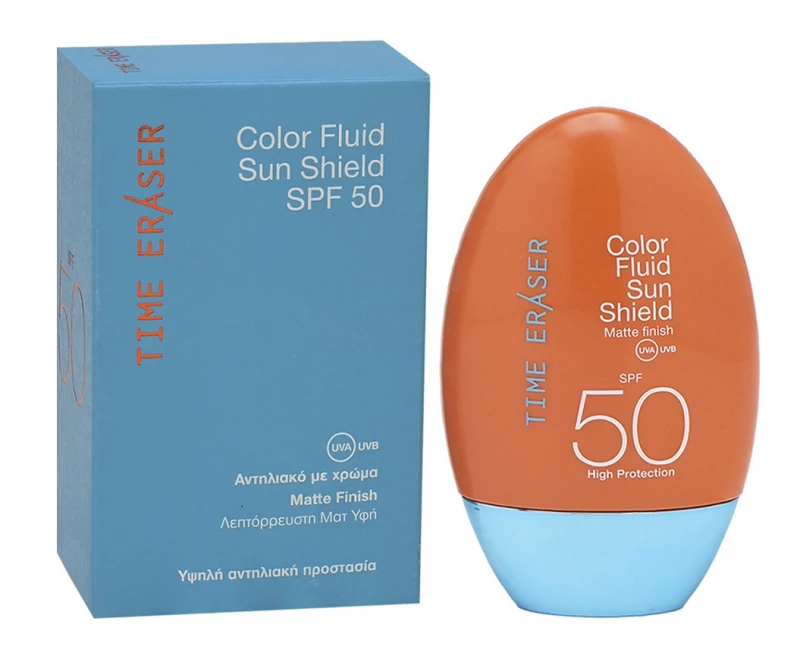 Time Eraser Color Fluid Sun Shield SPF50 Αντηλιακό Προσώπου με Χρώμα, 50ml5200312244801
