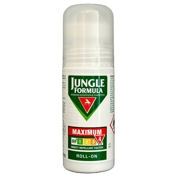 Jungle Formula Maximum Roll-on Απωθητικό Κουνουπιών & Κροτώνων, 50ml