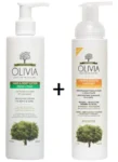 Olivia Gift Set Ενυδατική Λοσιόν για Χέρια & Σώμα 265ml & ΔΩΡΟ Αφρίζον σαπούνι καθαρισμού για τα χέρια με Ελαιόλαδο και εκχύλισμα Λουίζας, 265ml