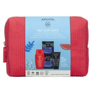 Apivita Promo Bee Sun Safe Dry Touch Invisible Face Fluid SPF50+, 50ml & Black Cleansing Gel, 50ml & Face Mask Sea Lavender, 2x8ml