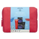 Apivita Promo Bee Sun Safe Hydra Face Gel Cream SPF50+, 50ml & Black Cleansing Gel 50ml & Face Mask Sea Lave
