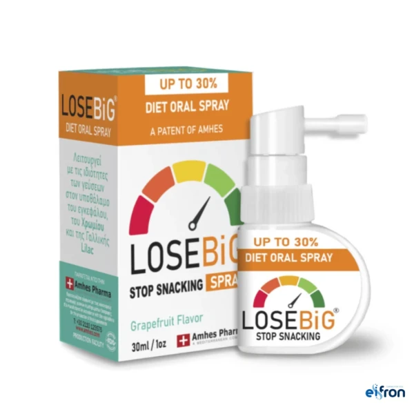 Losebig Diet Oral Spray Stop Snacking with Grapefruit Flavor, 30ml