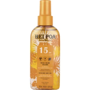 Hei Poa Monoi Oil Tiare SPF15 Ξηρό Αδιάβροχο Αντηλιακό Λάδι Monoi, 150ml