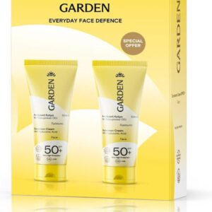 Garden Box Everyday Face Defence Αντηλιακή Κρέμα Προσώπου με Υαλουρονικό Οξύ SPF50 1+1 ΔΩΡΟ