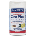 Lamberts Zinc Plus Lozenges Ψευδάργυρος με Βιταμίνη C 100 Καραμέλες
