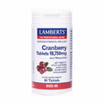 LAMBERTS Cranberry Tablets Κάψουλες με Κράνμπερι 18.750mg για την Υγεία του Ουροποιητικού 60Caps