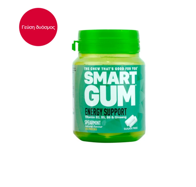 Smart Gum Energy Support Spearmint, 30gums