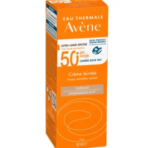 Avene Eau Thermale Cream Teintee SPF50+ Αντιηλιακή Κρέμα Προσώπου με Χρώμα για Ξήρο Ευαίσθητο Δέρμα 50ml