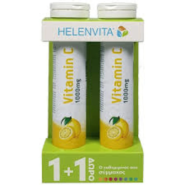 Helenvita Promo Vitamin C 1000mg με Γεύση Λεμόνι 2x20 Αναβράζοντα Δισκία