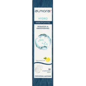 Almora Plus Hydro Electrolytes με Γεύση Λεμόνι 20 Αναβράζοντα Δισκία