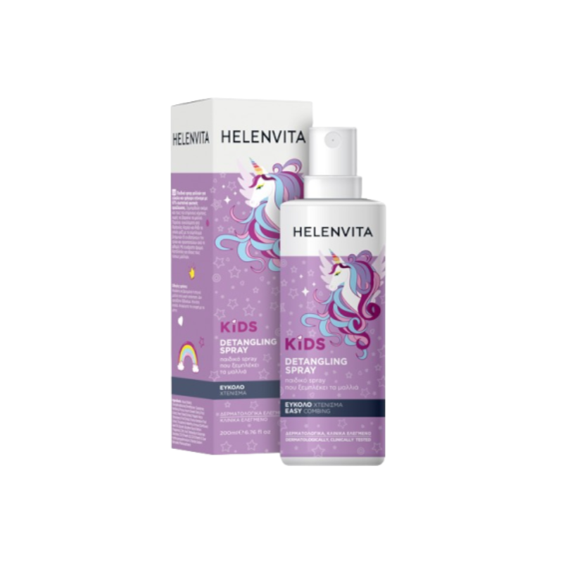 Helenvita Kids Unicorn Detangling Spray Παιδικό Spray Μαλλιών για Εύκολο & Γρήγορο Χτένισμα, 200ml