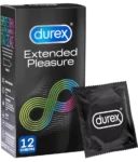Durex Extended Pleasure Προφυλακτικά Για Απόλαυση Παρατεταμένης Διάρκειας 12τμχ
