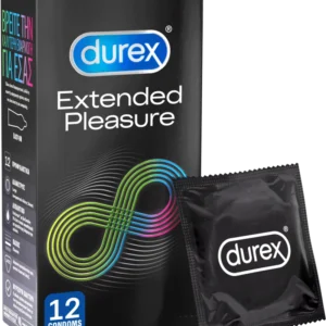 Durex Extended Pleasure Προφυλακτικά Για Απόλαυση Παρατεταμένης Διάρκειας 12τμχ