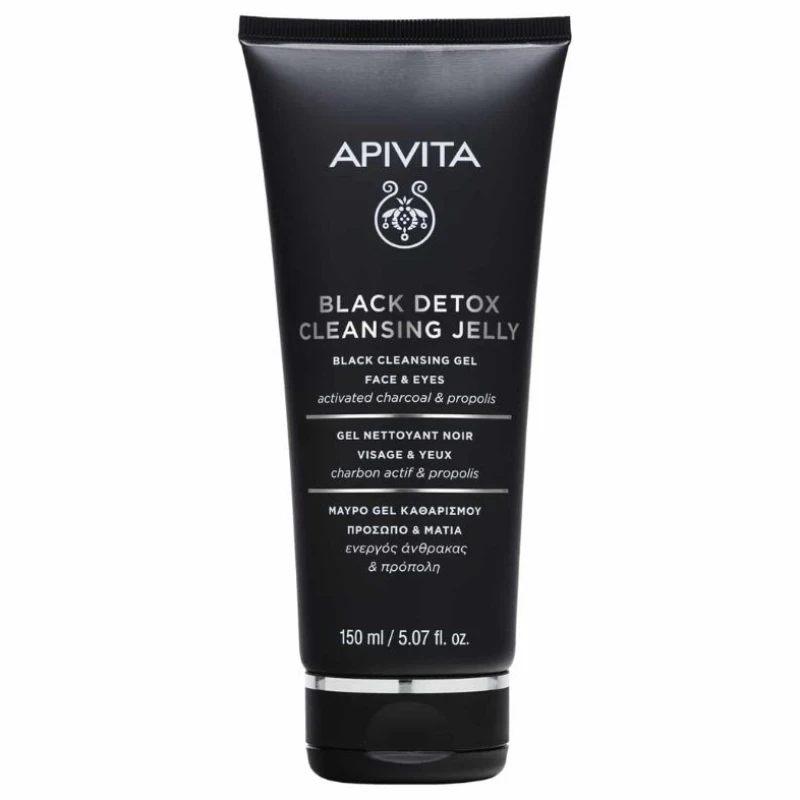 Apivita Black Detox Cleansing Jelly for Face & Eyes 150ml