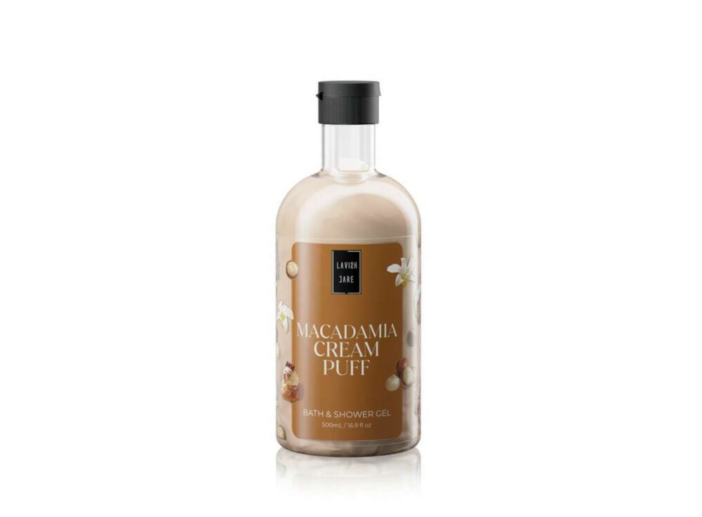 Lavish Care Macadamia Cream Puff Bath & Shower Gel, 500ml