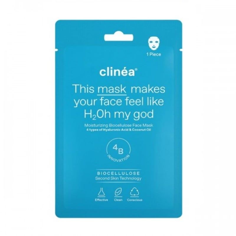 Clinea Moisturizing Biocellulose Face Mask Μάσκα Προσώπου για Ενυδάτωση 1τμχ