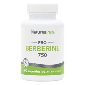 Nature's Plus Pro Berberine 750mg Συμπλήρωμα Διατροφής για τα Υγιή Επίπεδα Σακχάρου στο Αίμα 60 κάψουλες
