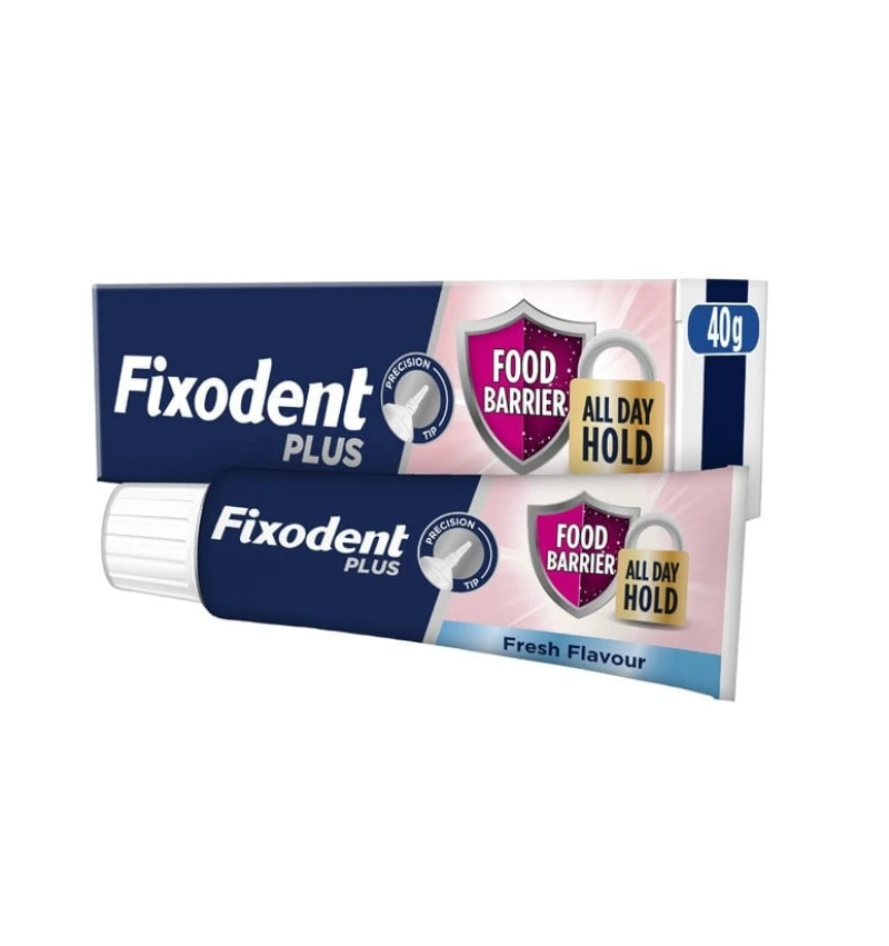 Fixodent Plus Food Barrier Στερεωτική Κρέμα για Ολικές & Μερικές Τεχνητές Οδοντοστοιχίες 40gr