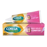 Corega Power Max Hold & Comfort, Στερεωτική Κρέμα Τεχνητής Οδοντοστοιχίας, 40gr