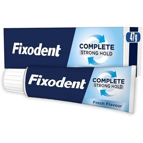 Fixodent Complete Strong Hold Fresh Flavor Στερεωτική Κρέμα Τεχνητής Οδοντοστοιχίας 47gr