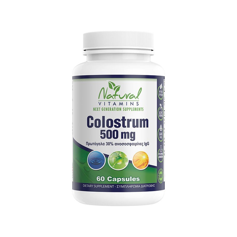 Natural Vitamins Colostrum 500mg, 60caps