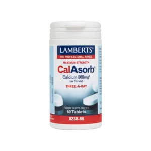 Lamberts CalAsorb Calcium 800mg Plus Vitamin D3 60tabs