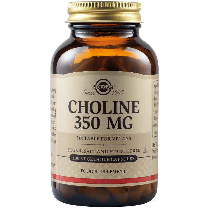 SOLGAR CHOLINE 350MG 100VCAP
