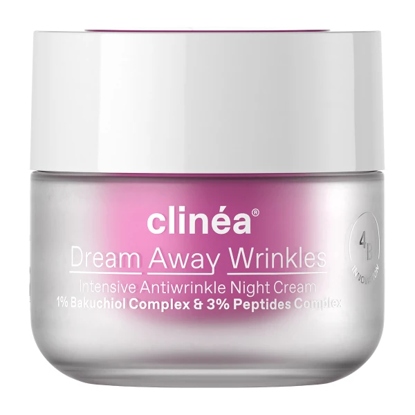 Clinea Dream Away Wrinkles, Αντιγηραντική Κρέμα Νυκτός, 50ml
